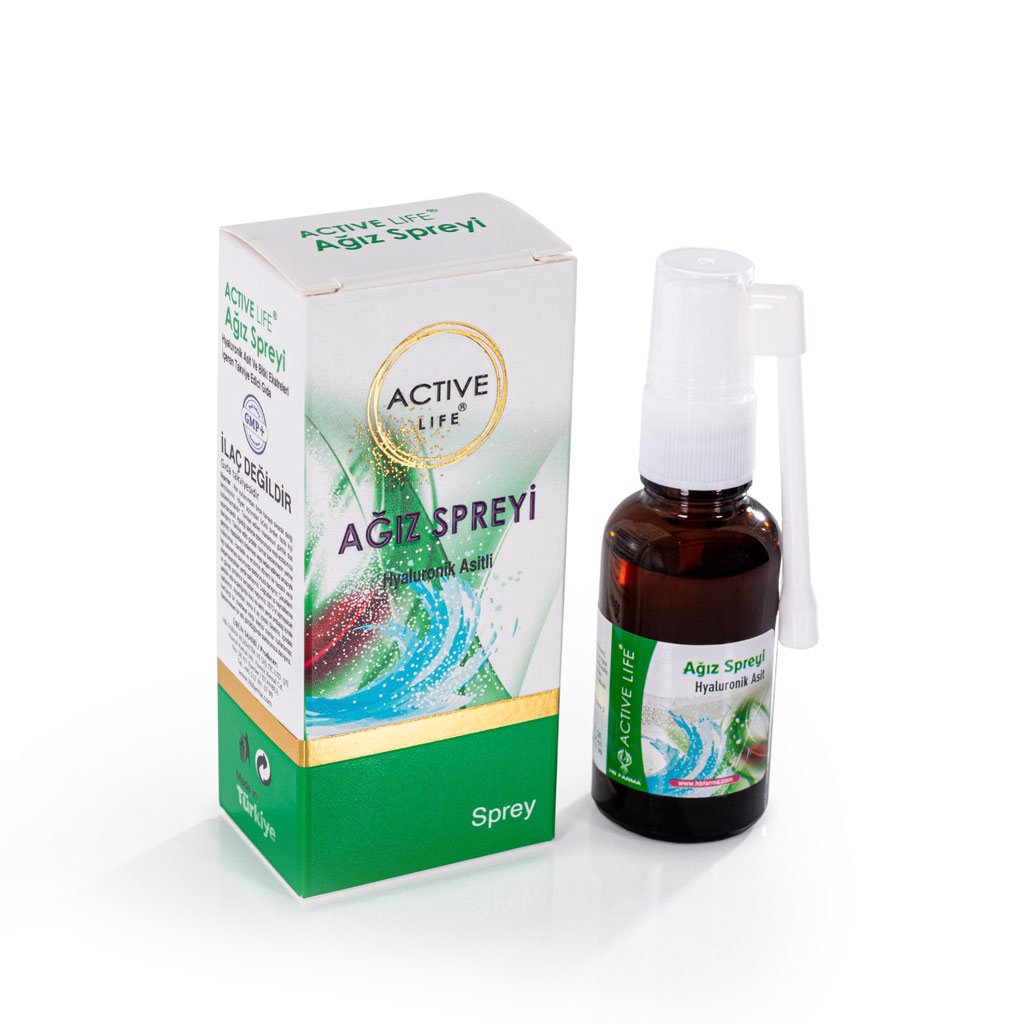 ACTIVE LIFE HYALURONİK ASİT İÇEREN AĞIZ SPREYİ 30 ML